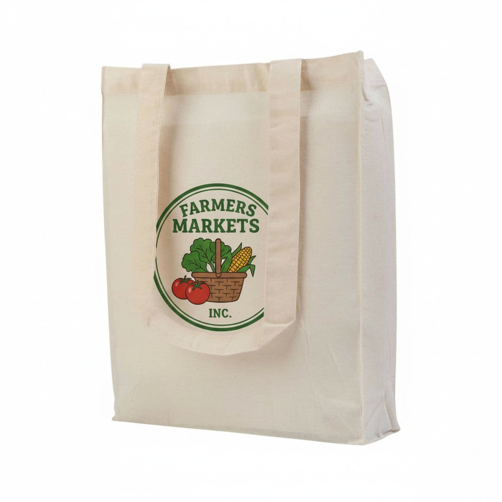 Natural Calico Tote Bags