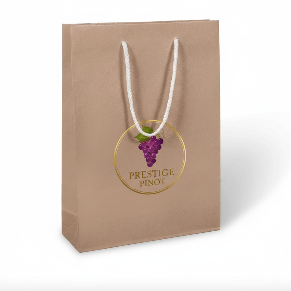 Brown Kraft Rope Handle Wine Bags