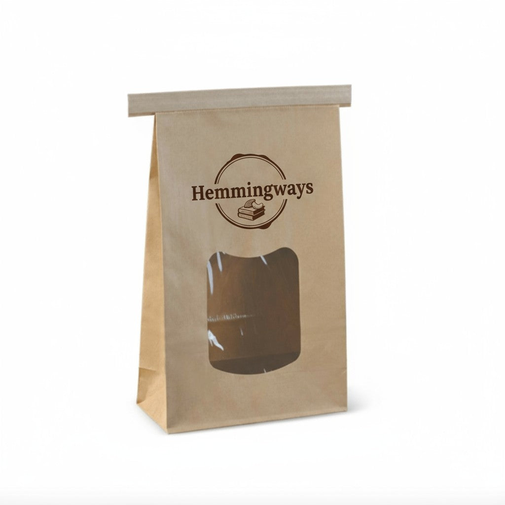 Brown Kraft Tin Tie Bag with Window