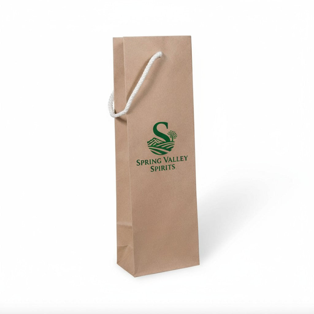 Brown Kraft Rope Handle Wine Bags