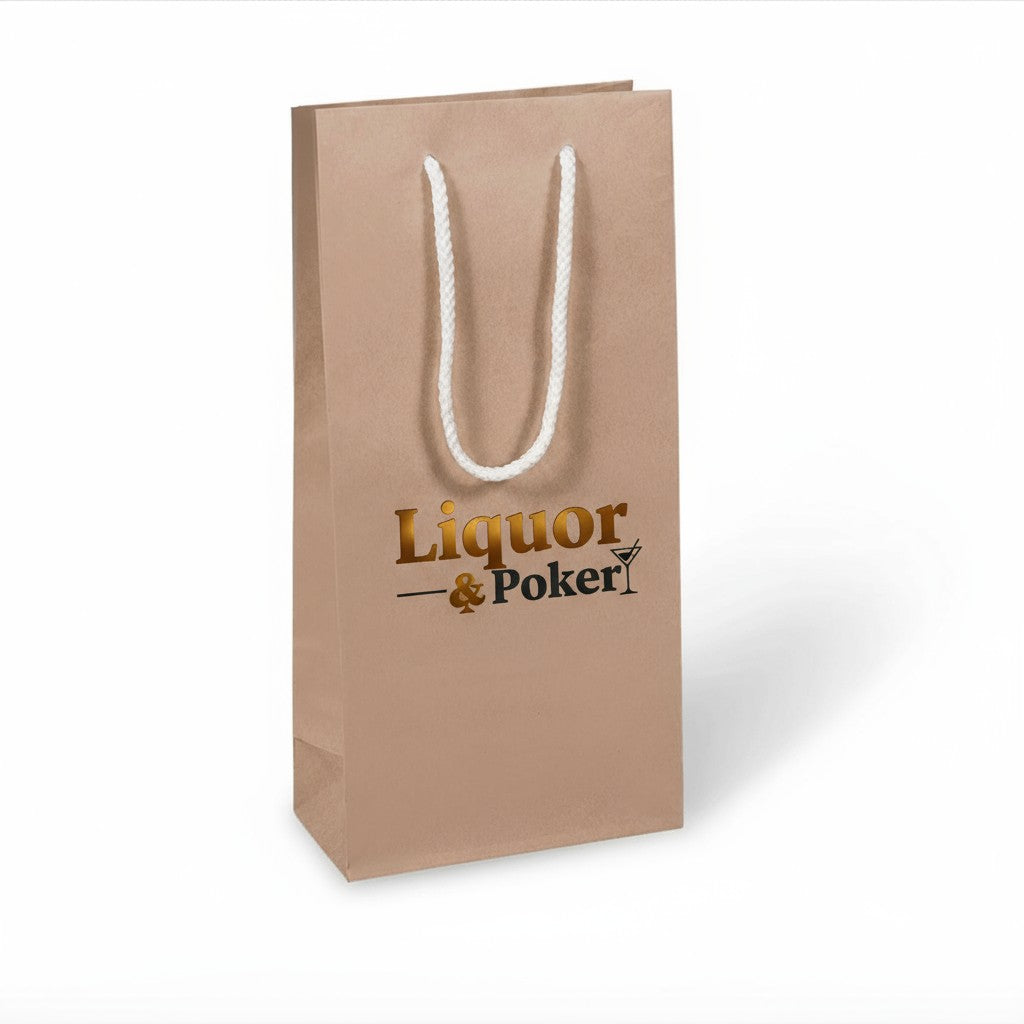 Brown Kraft Rope Handle Wine Bags